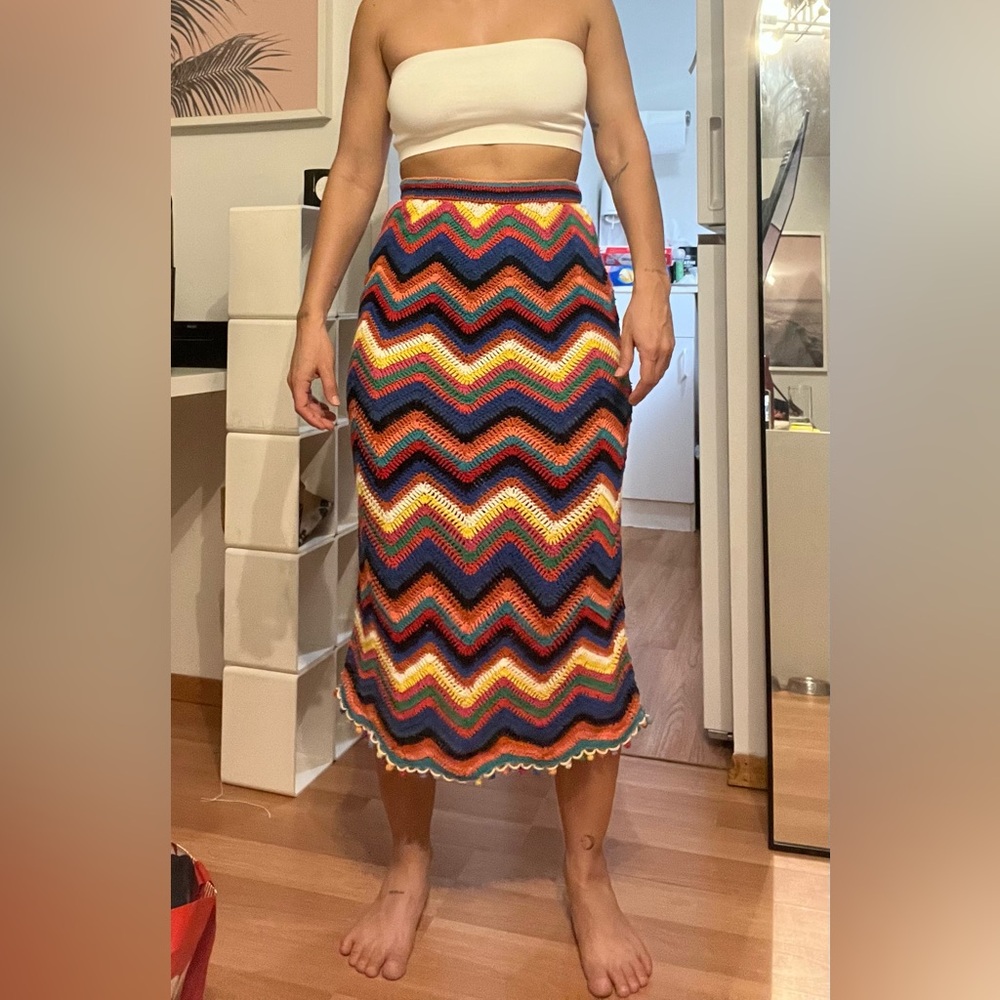Farm Rio crochet skirt